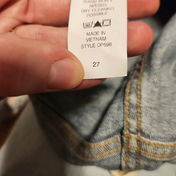 Pink Blush Maternity Jeans, Light Wash, Size 27 Waist - Picture 4 of 7